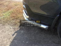 Защита задняя (уголки) 60,3/42,4 мм Toyota Highlander 2010